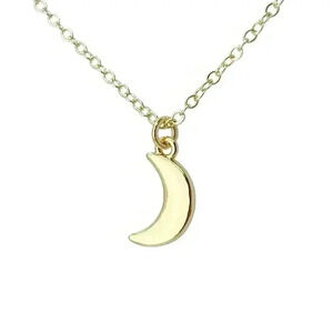 Crescent moon necklace, celestial jewelry